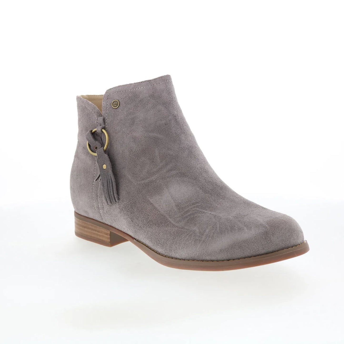 Spenco Abbey Boot Dove SP1042DOV Womens Gray Wide Ankle & Booties Boots