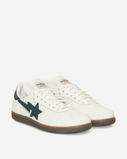 BAPE Samba Sneakers Off White / Shadow Green