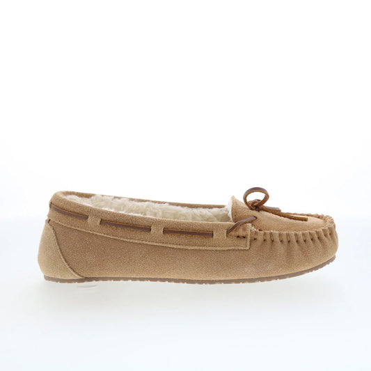 Minnetonka Allie Junior Trapper 4052 Womens Brown Loafer Slippers Shoes
