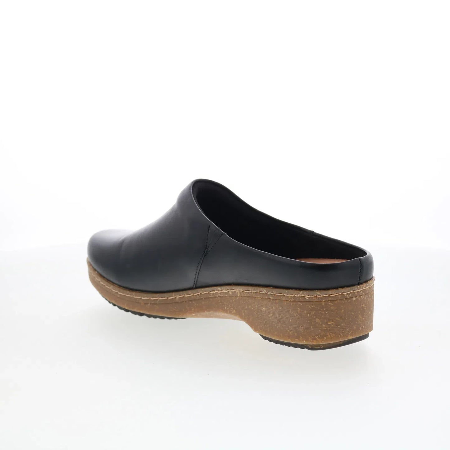 Softwalk Arvada S2302-001 Womens Black Leather Clog Flats Shoes