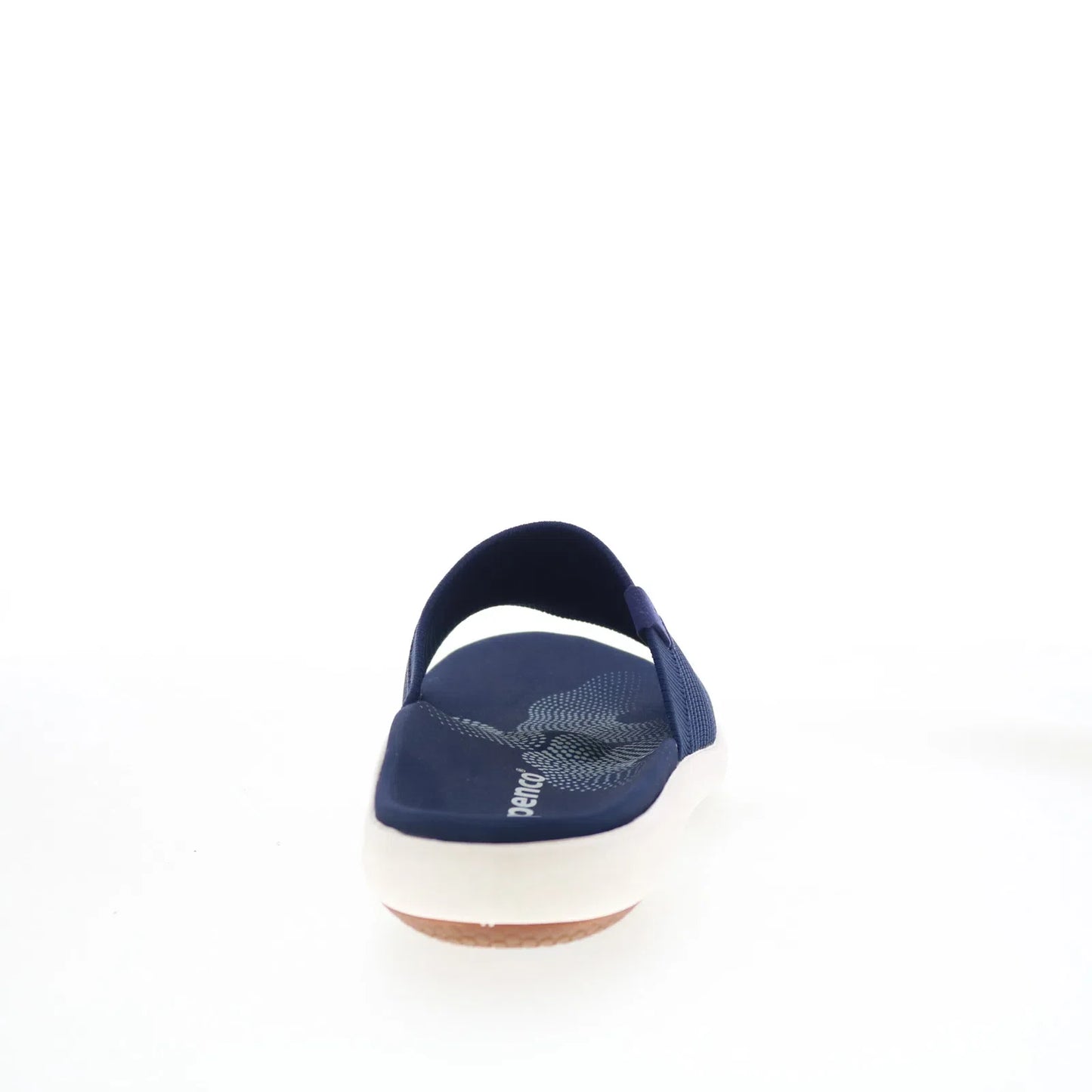 Spenco Astoria Slide SP1016PBL Womens Blue Canvas Slides Sandals Shoes