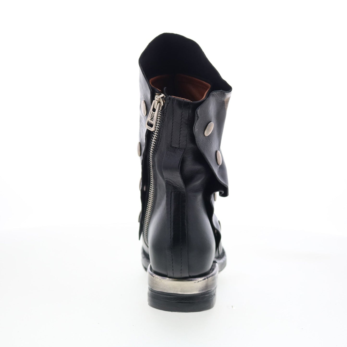 A.S. 98 Atwell Womens Black Leather Zipper Casual Dress Boots