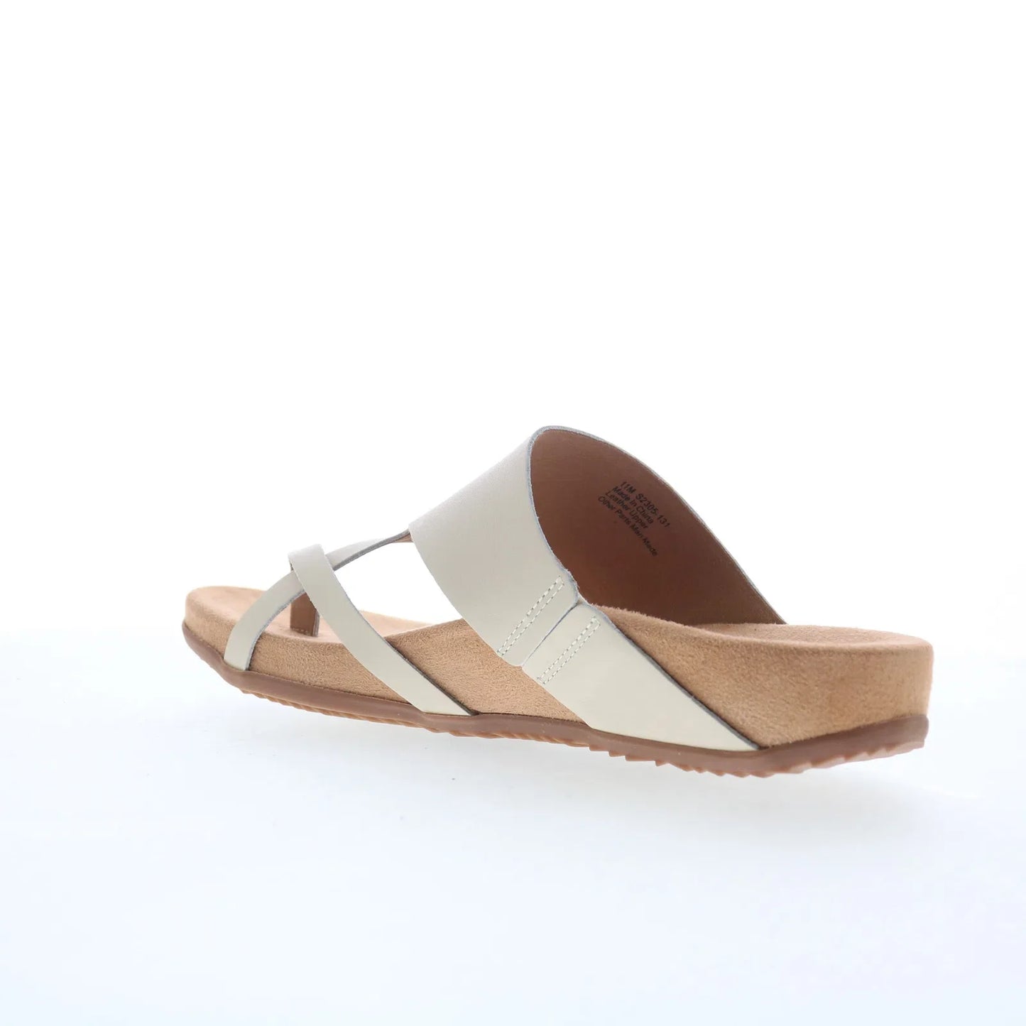 Softwalk Blaine S2305-131 Womens Beige Leather Slip On Slides Sandals Shoes