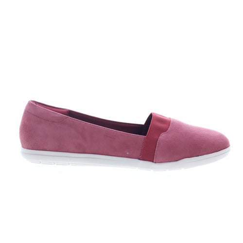 Easy Spirit Bounce SEBOUNCE Womens Red Suede Loafer Flats Shoes