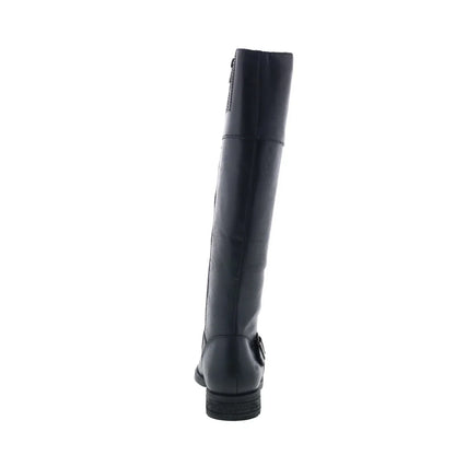 Born Braydon BR0012403 Womens Black Leather Zipper Knee High Boots