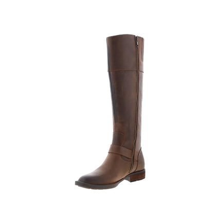 Born Braydon BR0012406 Womens Brown Leather Zipper Knee High Boots