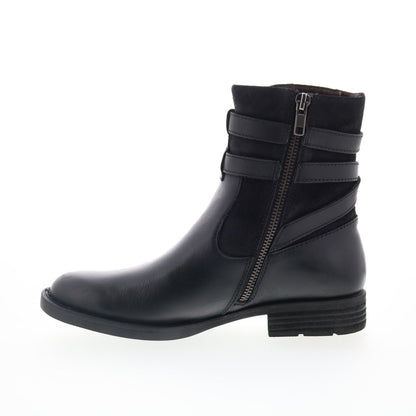 Born Brynne BR0026300 Womens Black Leather Zipper Casual Dress Boots