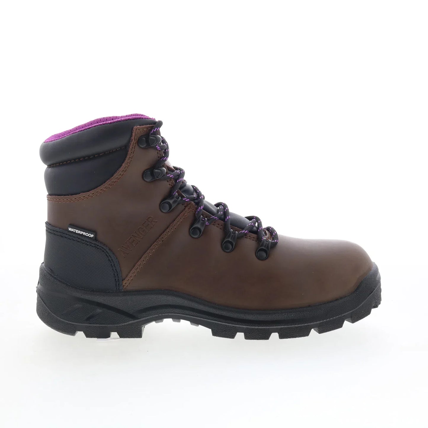 Avenger Builder Mid Soft Toe EH WP Womens Brown Wide Work & Safety Boots