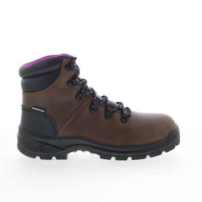 Avenger Builder Mid Soft Toe EH WP Womens Brown Wide Work & Safety Boots