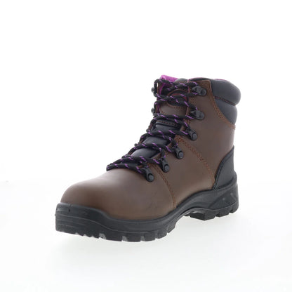 Avenger Builder Mid Soft Toe EH WP Womens Brown Wide Work & Safety Boots