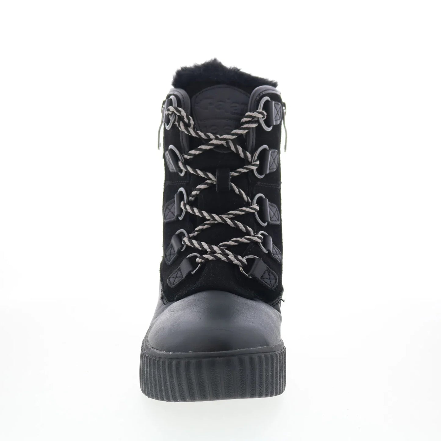 Pajar Cade 79745 Womens Black Leather Lace Up Ankle & Booties Boots