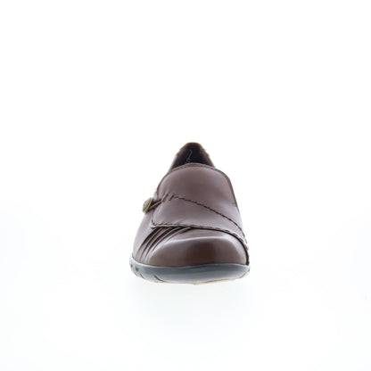 Cobb Hill Paulette CAG01BR Womens Brown Extra Wide Loafer Flats Shoes