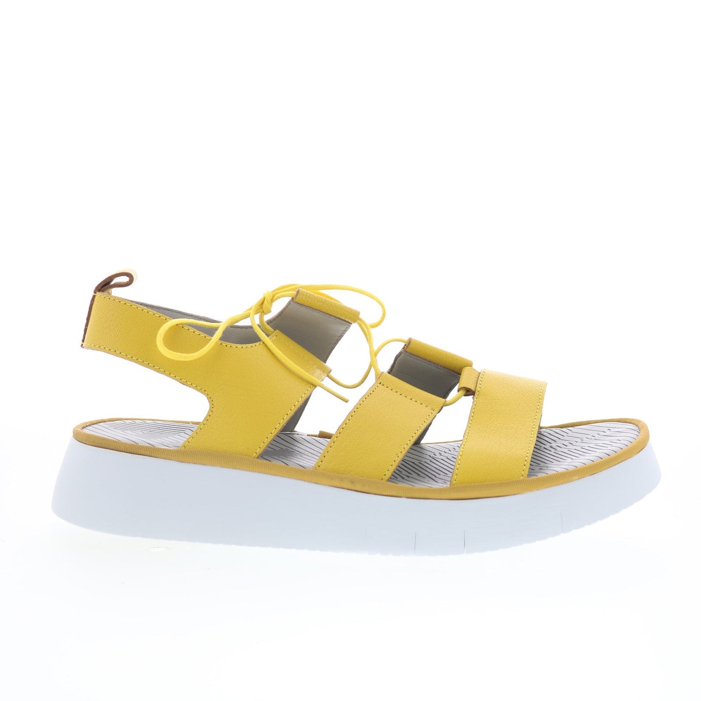 Fly London Caio CAIO363FLY-005 Womens Yellow Strap Sandals Shoes