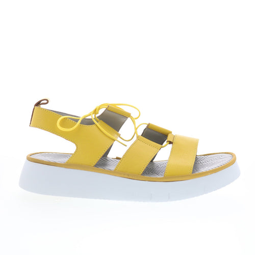 Fly London Caio CAIO363FLY-005 Womens Yellow Strap Sandals Shoes