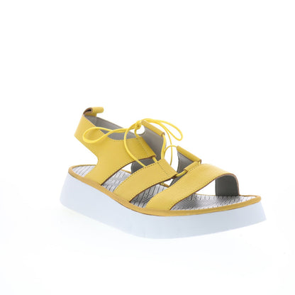 Fly London Caio CAIO363FLY-005 Womens Yellow Strap Sandals Shoes