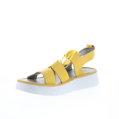 Fly London Caio CAIO363FLY-005 Womens Yellow Strap Sandals Shoes