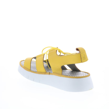 Fly London Caio CAIO363FLY-005 Womens Yellow Strap Sandals Shoes