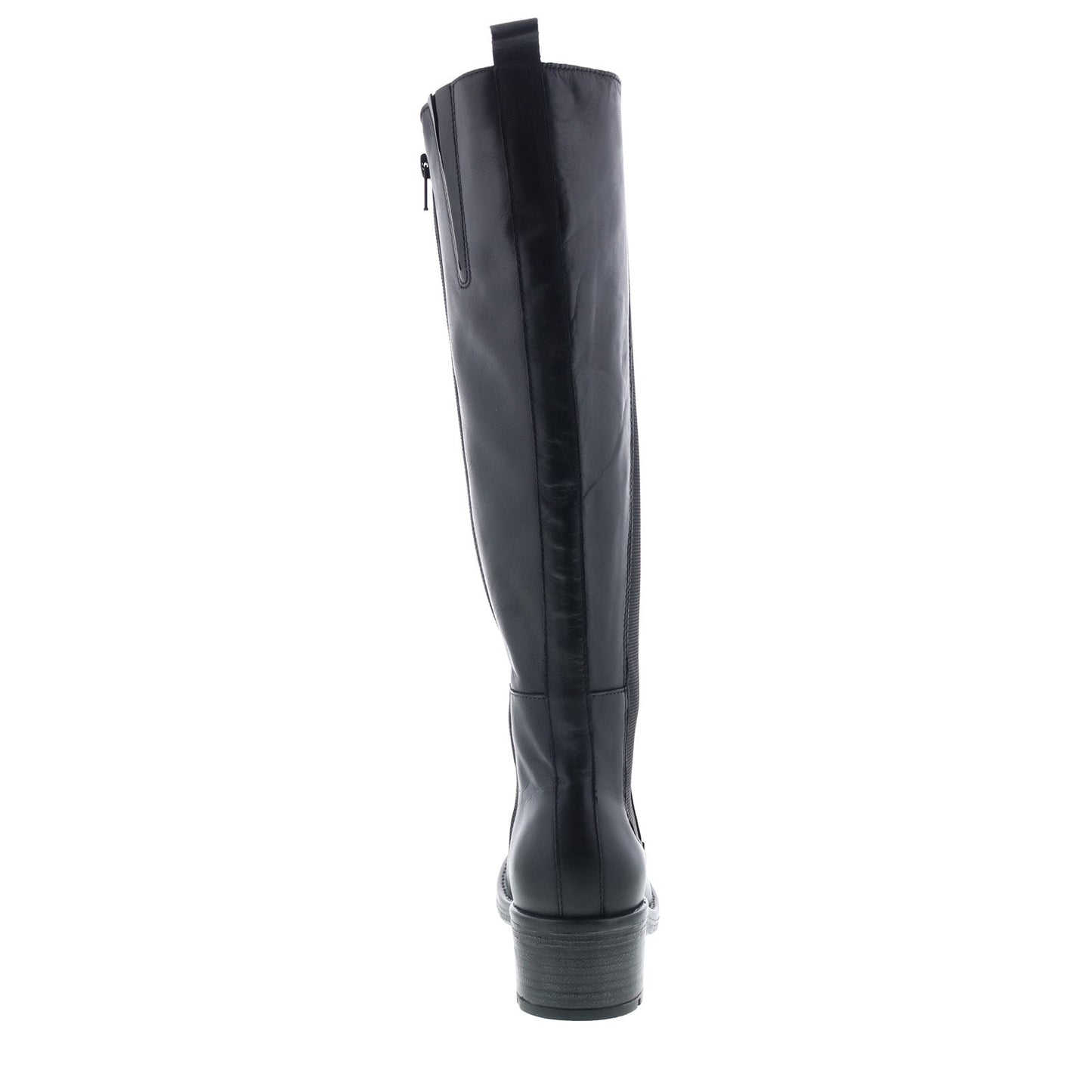 Miz Mooz Caisey Womens Black Leather Zipper Knee High Boots