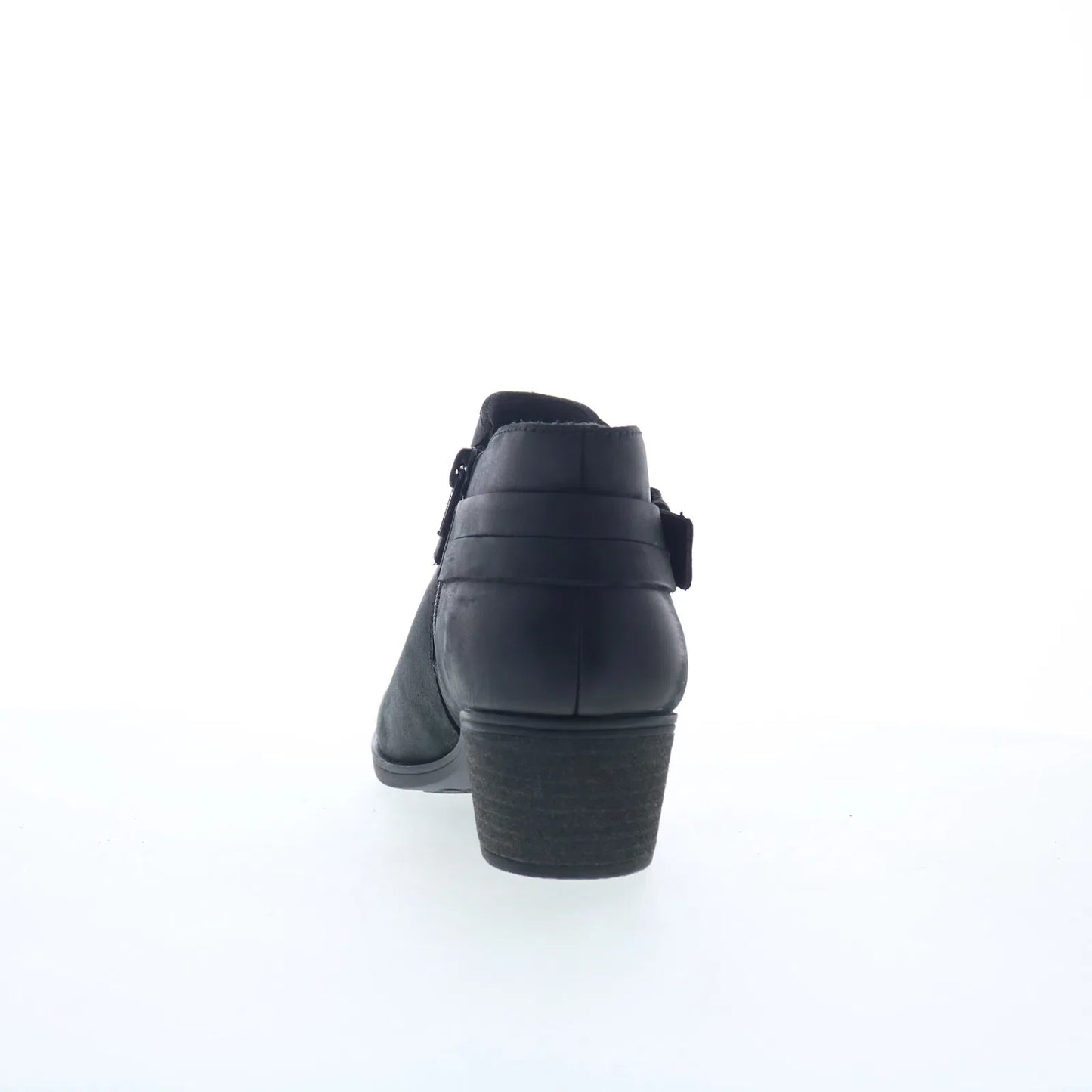 Clarks Charlten Rae 26179573 Womens Black Wide Leather Ankle & Booties Boots