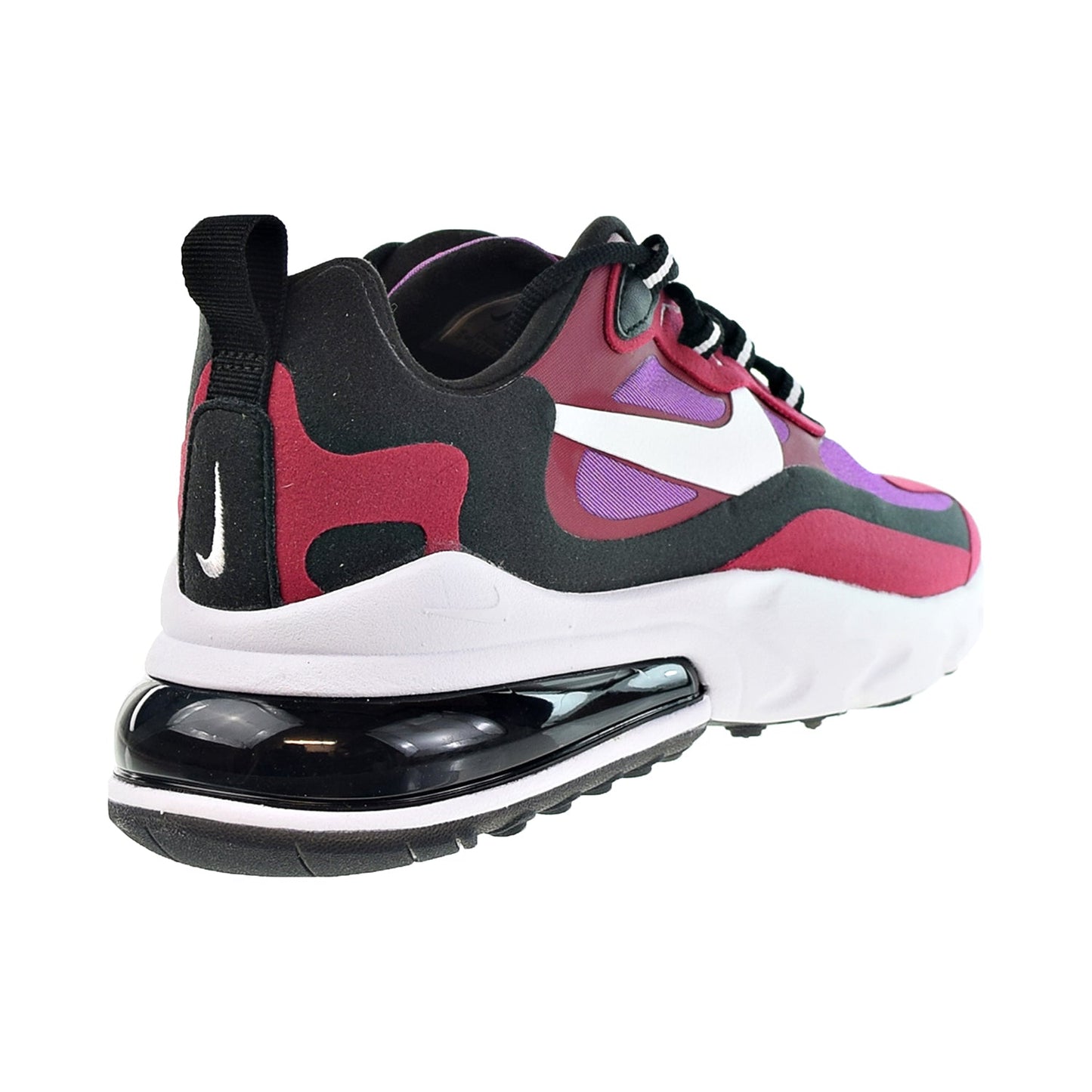 Nike Air Max 270 React Women's Shoes Noble Red-Black-Vivid Purple