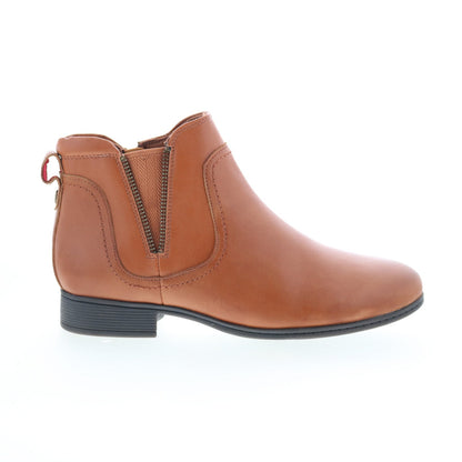 Cobb Hill Crosbie Gore CI9262 Womens Brown Wide Ankle & Booties Boots