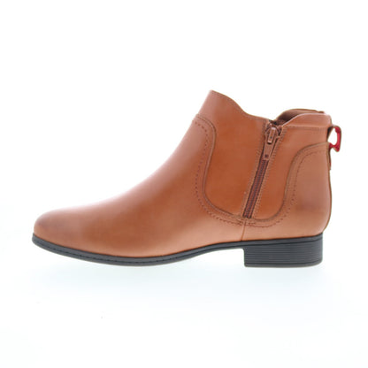 Cobb Hill Crosbie Gore CI9262 Womens Brown Wide Ankle & Booties Boots