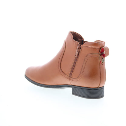 Cobb Hill Crosbie Gore CI9262 Womens Brown Wide Ankle & Booties Boots