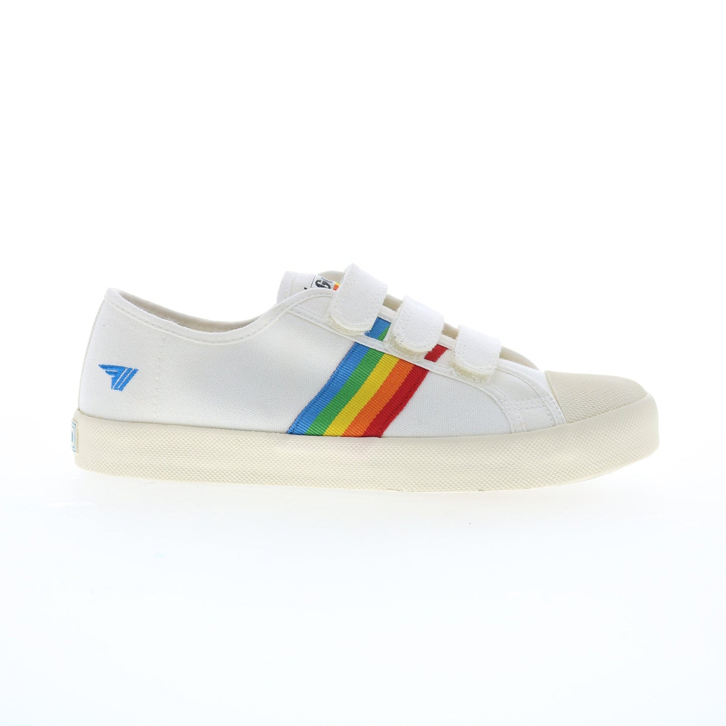 Gola Coaster Rainbow Strap CLA976 Womens White Lifestyle Sneakers Shoes
