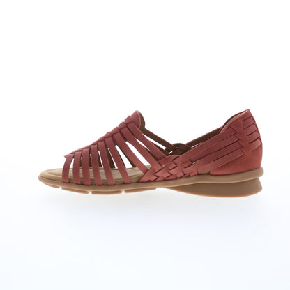 Comfortiva Putnam CT0037002 Womens Red Leather Slip On Loafer Flats Shoes