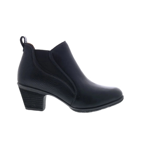 Comfortiva Bailey CT0040301 Womens Black Wide Leather Ankle & Booties Boots