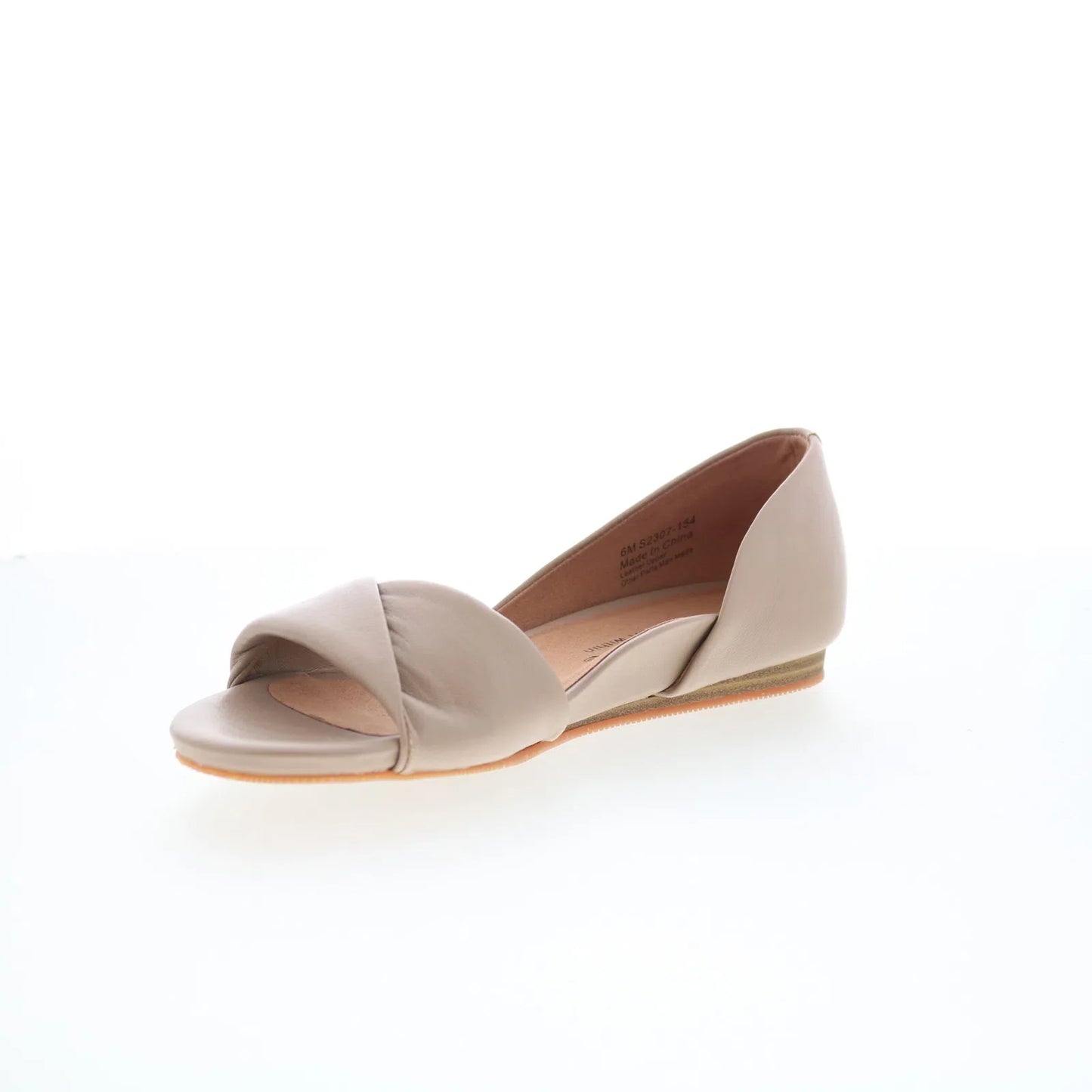 Softwalk Cypress S2307-154 Womens Beige Leather Slip On Strap Sandals Shoes