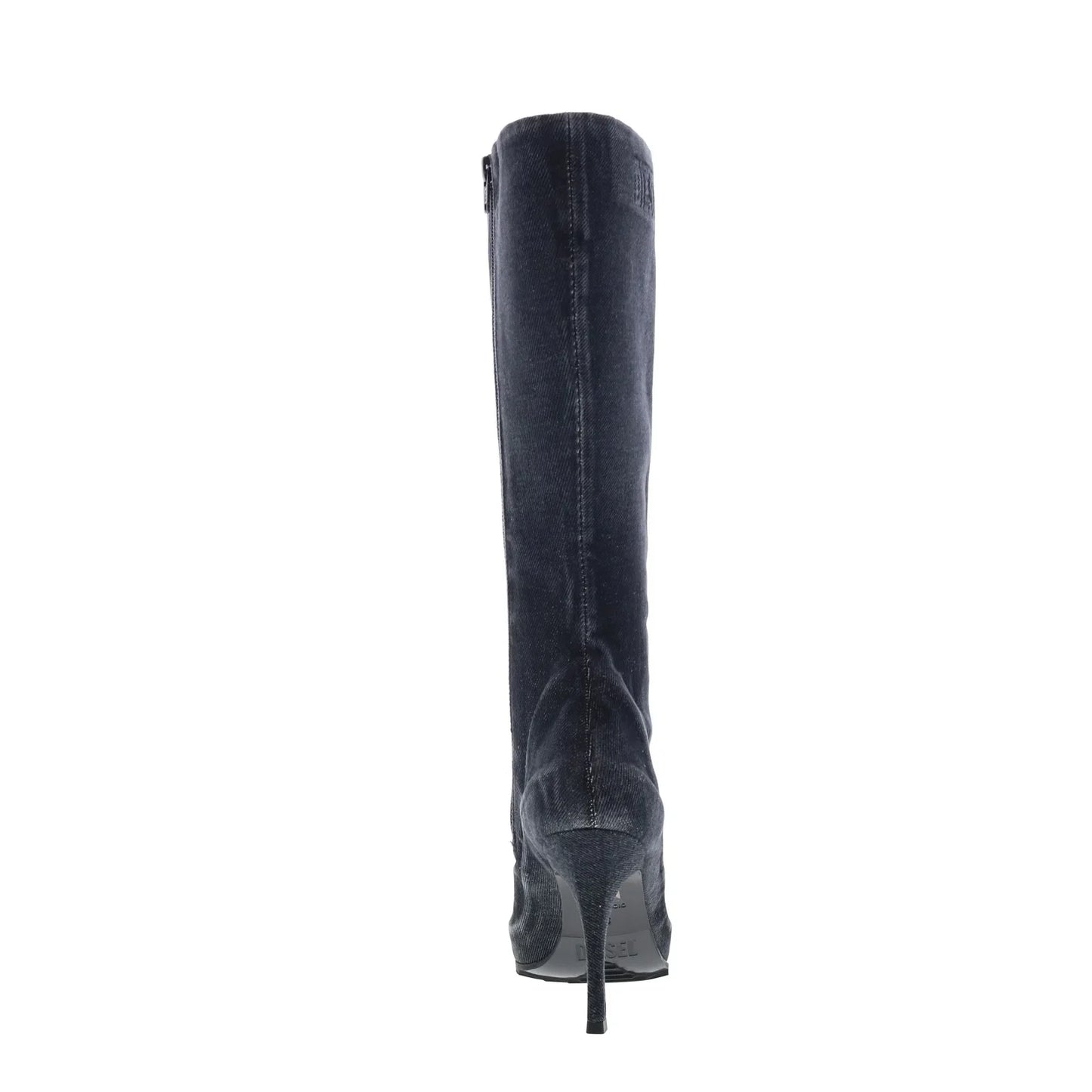 Diesel D-Cloud HBT Y03387-P6737-T8013 Womens Black Canvas Knee High Boots