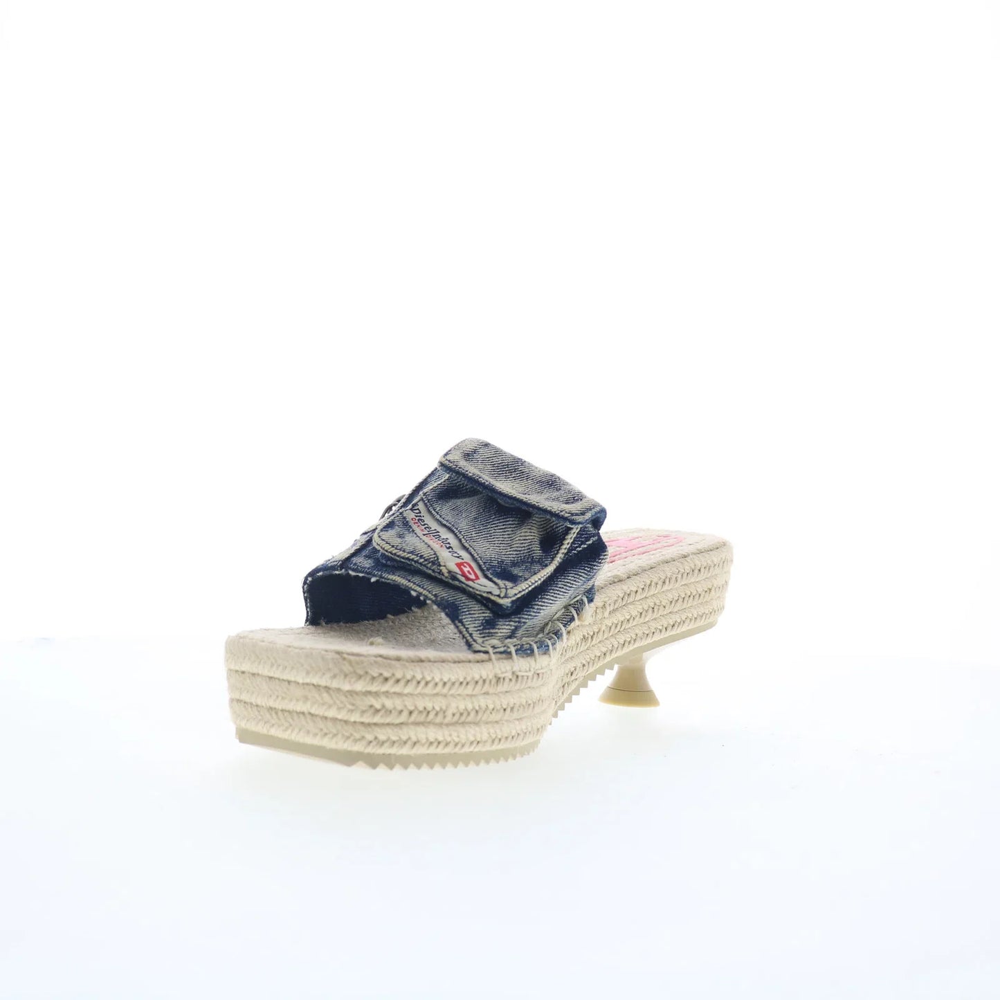 Diesel D-Ibiza 40 PCK Y03568-P8100-HA378 Womens Blue Heeled Sandals Shoes