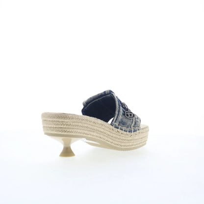 Diesel D-Ibiza 40 PCK Y03568-P8100-HA378 Womens Blue Heeled Sandals Shoes