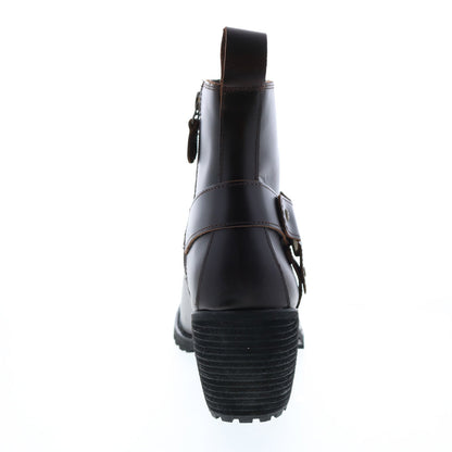Harley-Davidson Lalanne Harness D84687 Womens Brown Leather Motorcycle Boots