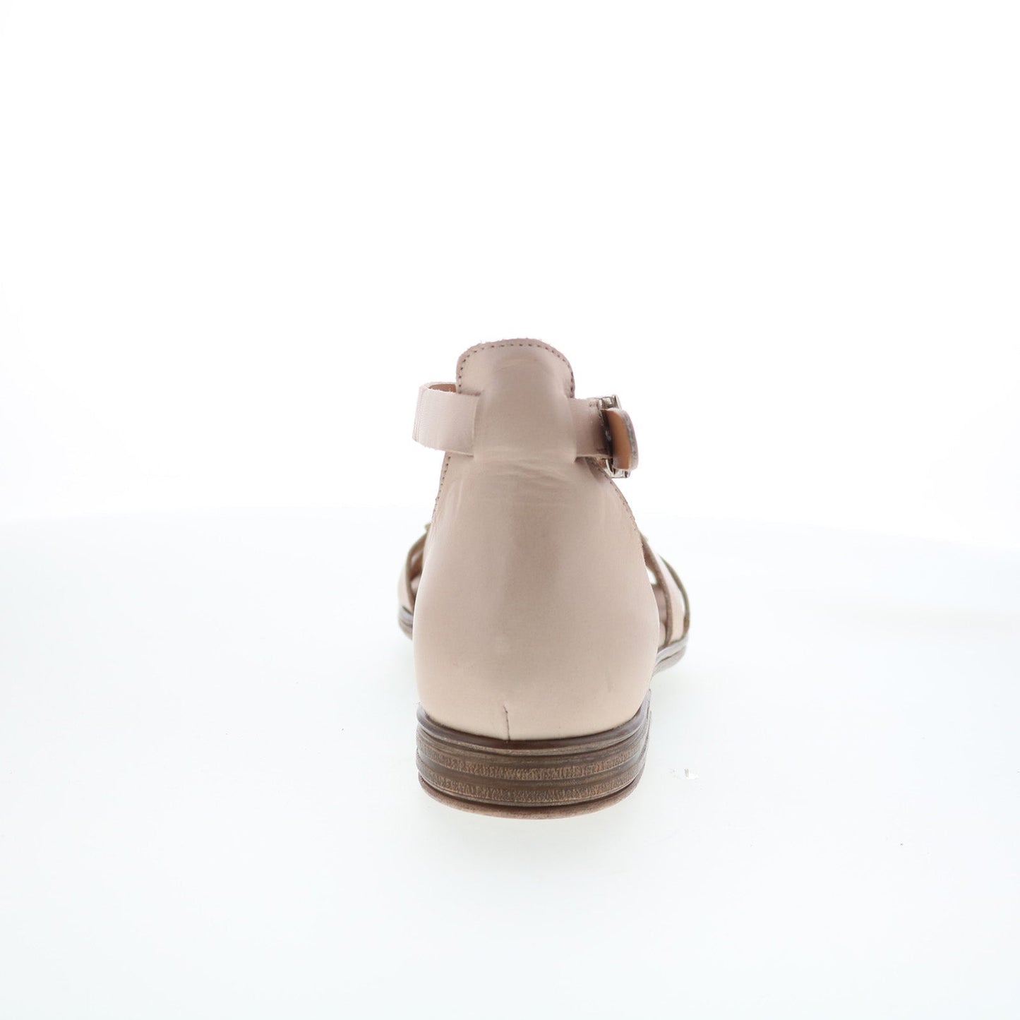 Miz Mooz Dakota Womens Beige Leather Strap Sandals Shoes