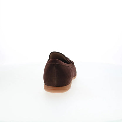 Trotters Dawson T2254-203 Womens Brown Suede Slip On Loafer Flats Shoes