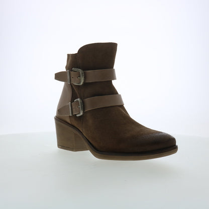 Miz Mooz Dayla Womens Brown Suede Zipper Ankle & Booties Boots