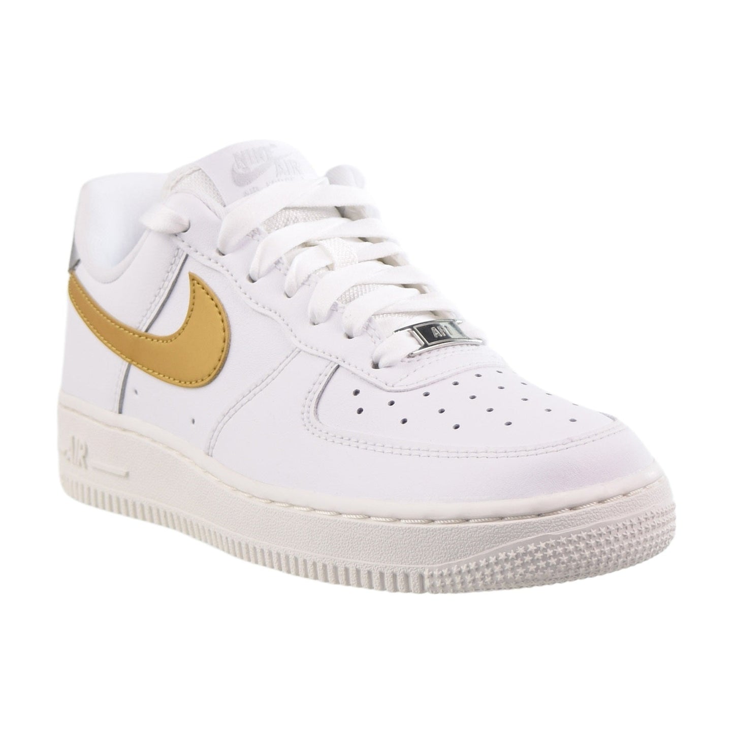 Nike Air Force 1 Low '07 Women's Shoes White Metallic Gold