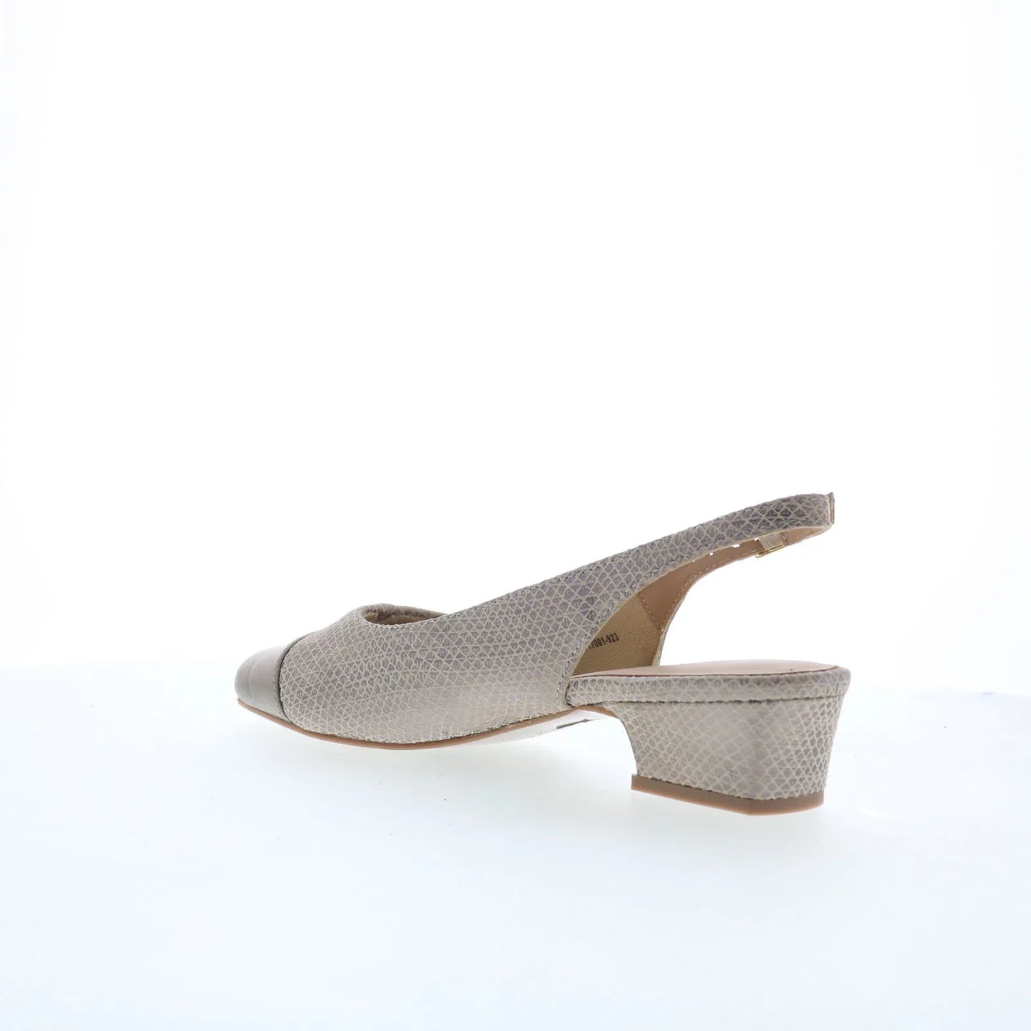 Trotters Dea T7001-923 Womens Silver Leather Slingback Heels Shoes