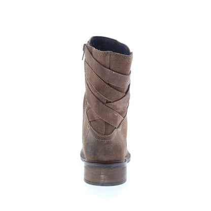Miz Mooz Demy Womens Brown Suede Zipper Casual Dress Boots