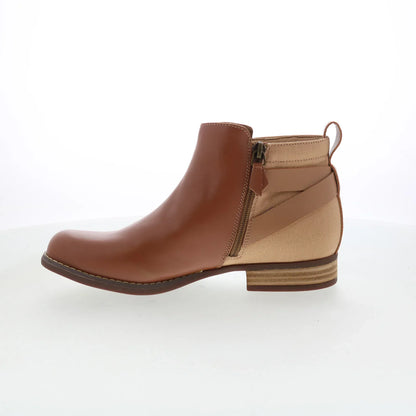 Spenco Dove Creek Boots SP1002SAD Womens Brown Leather Ankle & Booties Boots
