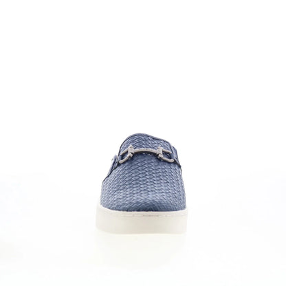 Spenco Durham Slide SP1038NVY Womens Blue Synthetic Slip On Clog Flats Shoes