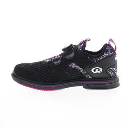 Dexter Pro Boa DW0000991 Womens Black Mesh Slip On Athletic Bowling Shoes