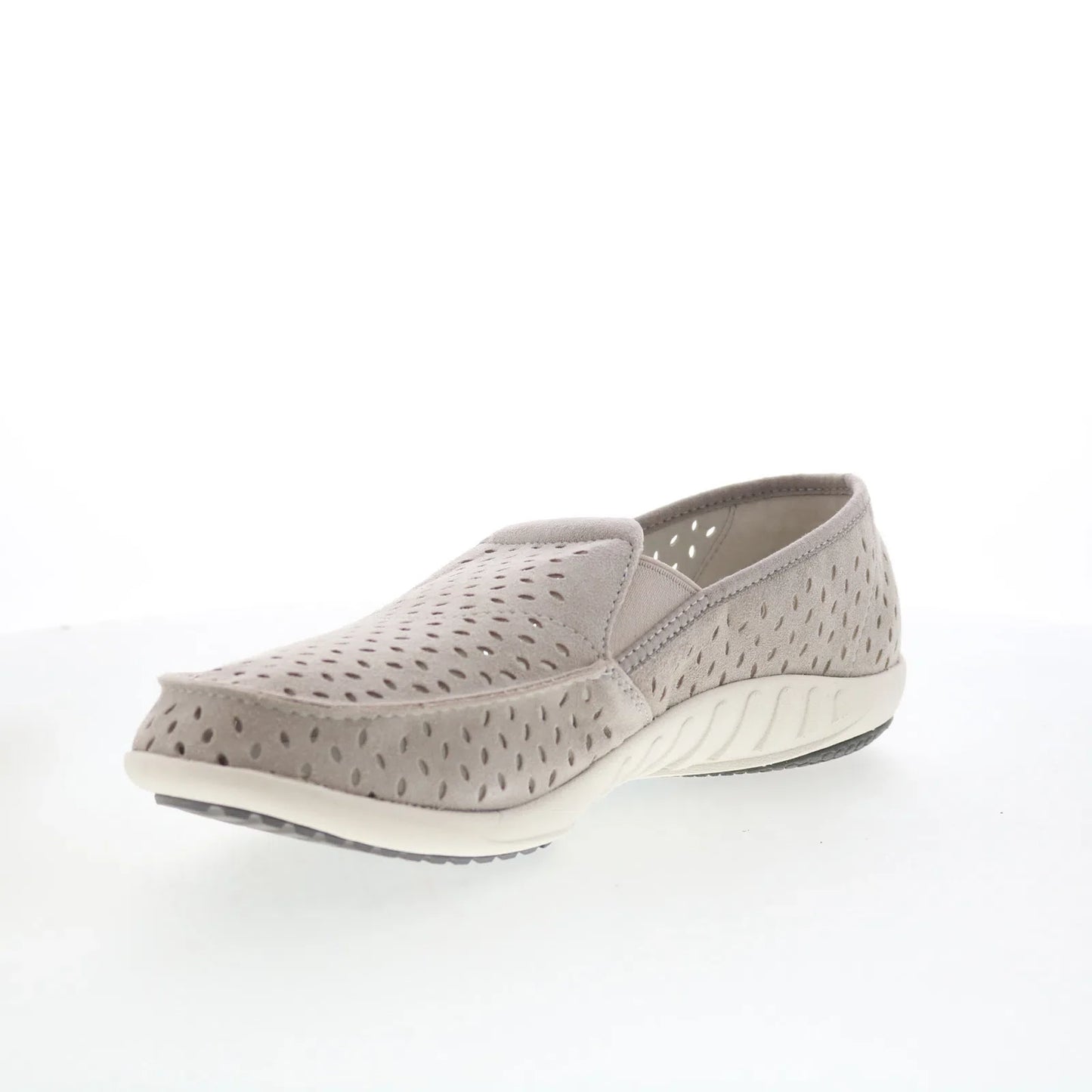 Spenco Equinox Slip-On SP1092DOV Womens Gray Suede Loafer Slippers Shoes