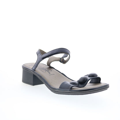 Fly London Exie EXIE487FLY-003 Womens Black Heeled Sandals Shoes