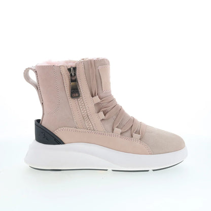 Pajar Exo Light 58748 Womens Pink Leather Lace Up Casual Dress Boots