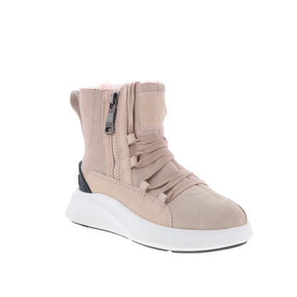 Pajar Exo Light 58748 Womens Pink Leather Lace Up Casual Dress Boots