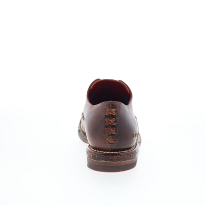 Bed Stu Rose F321135 Womens Brown Leather Slip On Oxford Flats Shoes