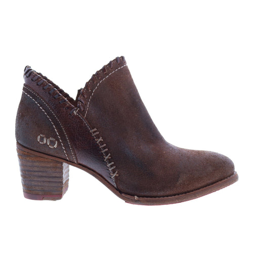 Bed Stu Carla F393009 Womens Brown Leather Zipper Ankle & Booties Boots